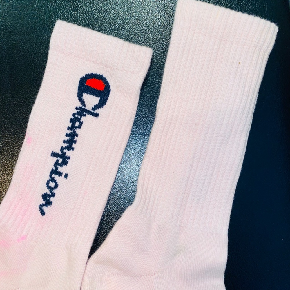 Pink champion long socks